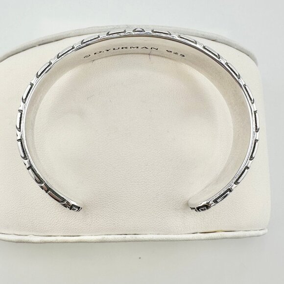 David Yurman Wide Southwest Cuff Bracelet in Sterling Silver - 17mm - Medium - Picture 11 of 13